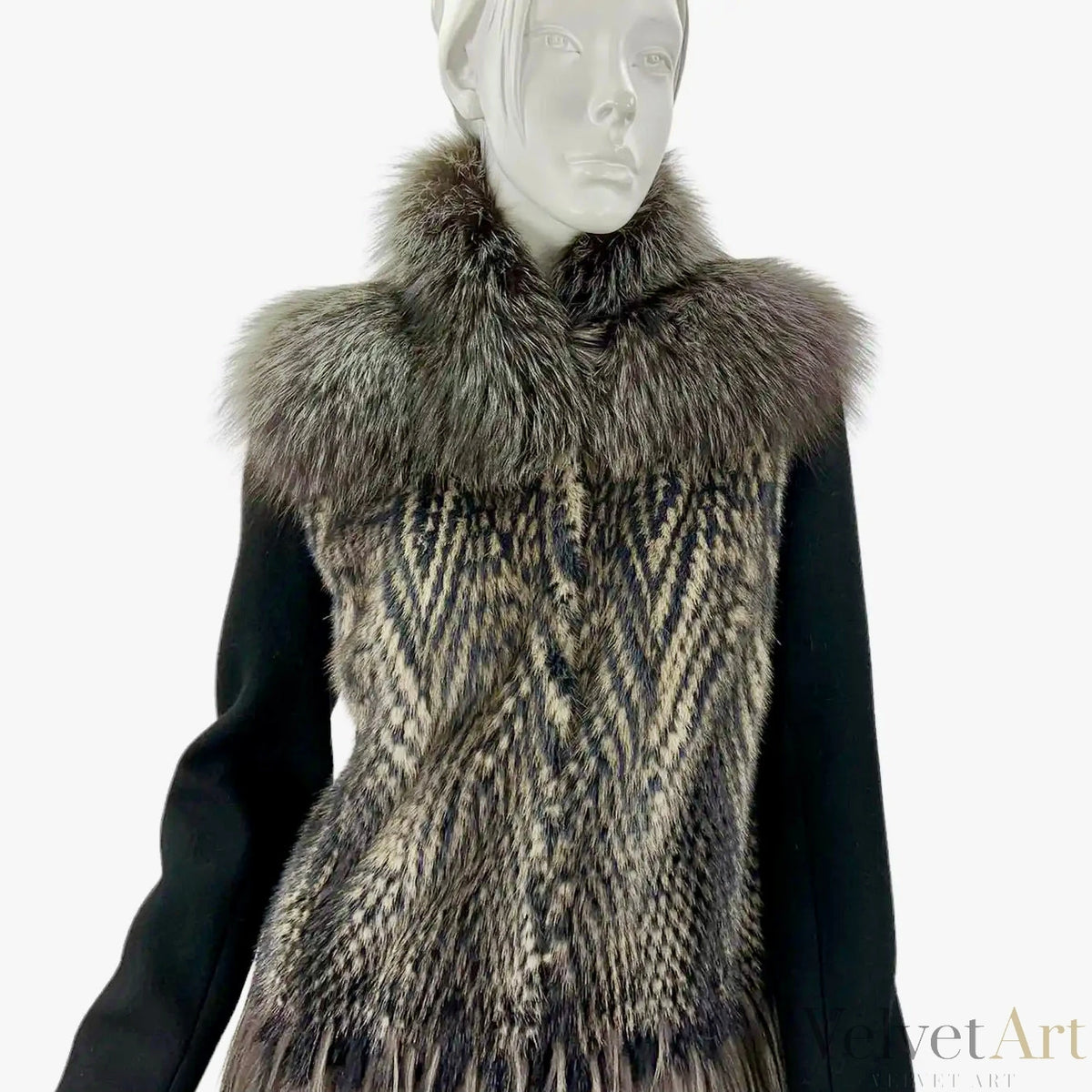 Gucci, Abrigo de Piel, Seda y Lana de 2010, Talla 38 – vista 5 de 8