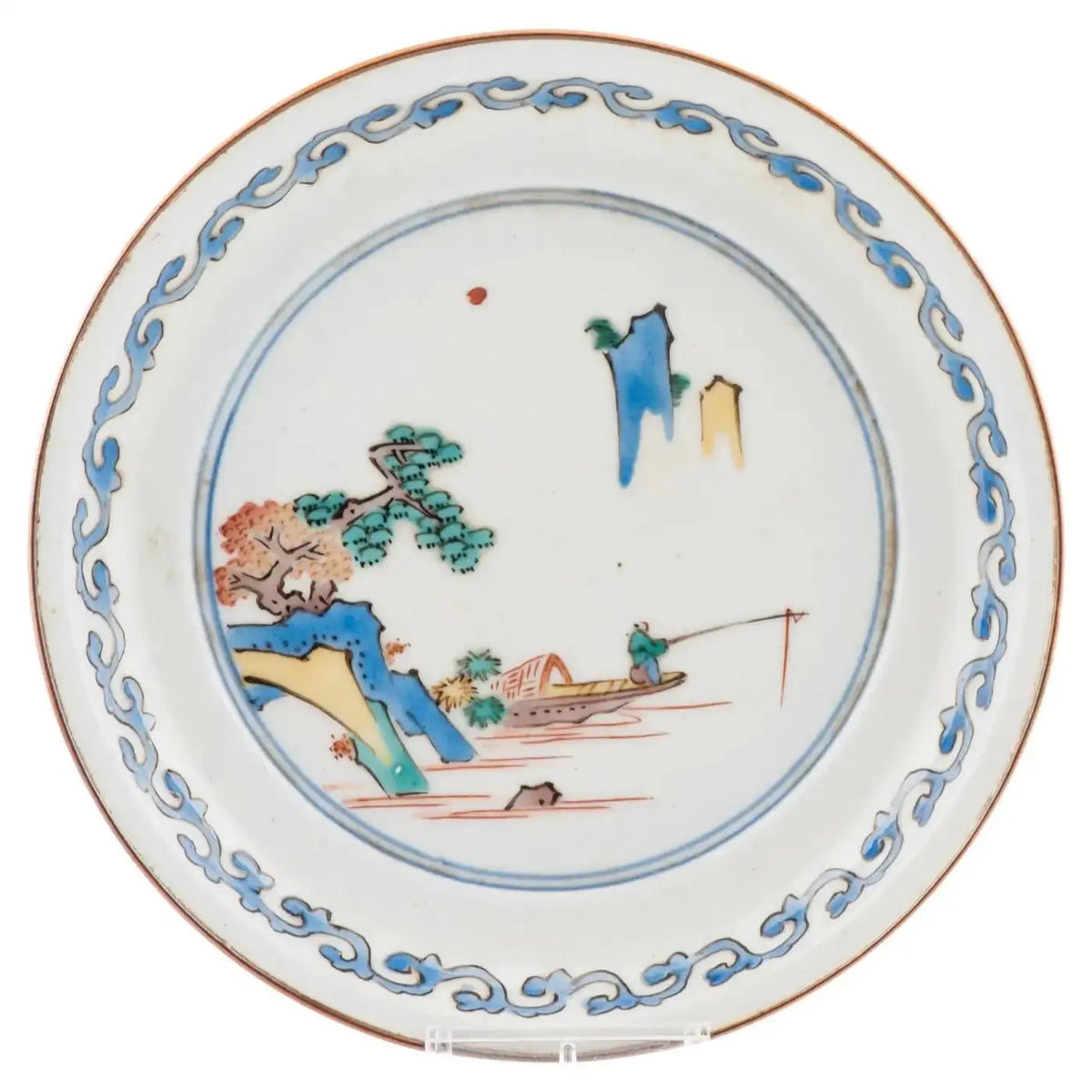 Antiguo Plato Japonés Ko-Kutani | Periodo Edo | Japón 1640-1660