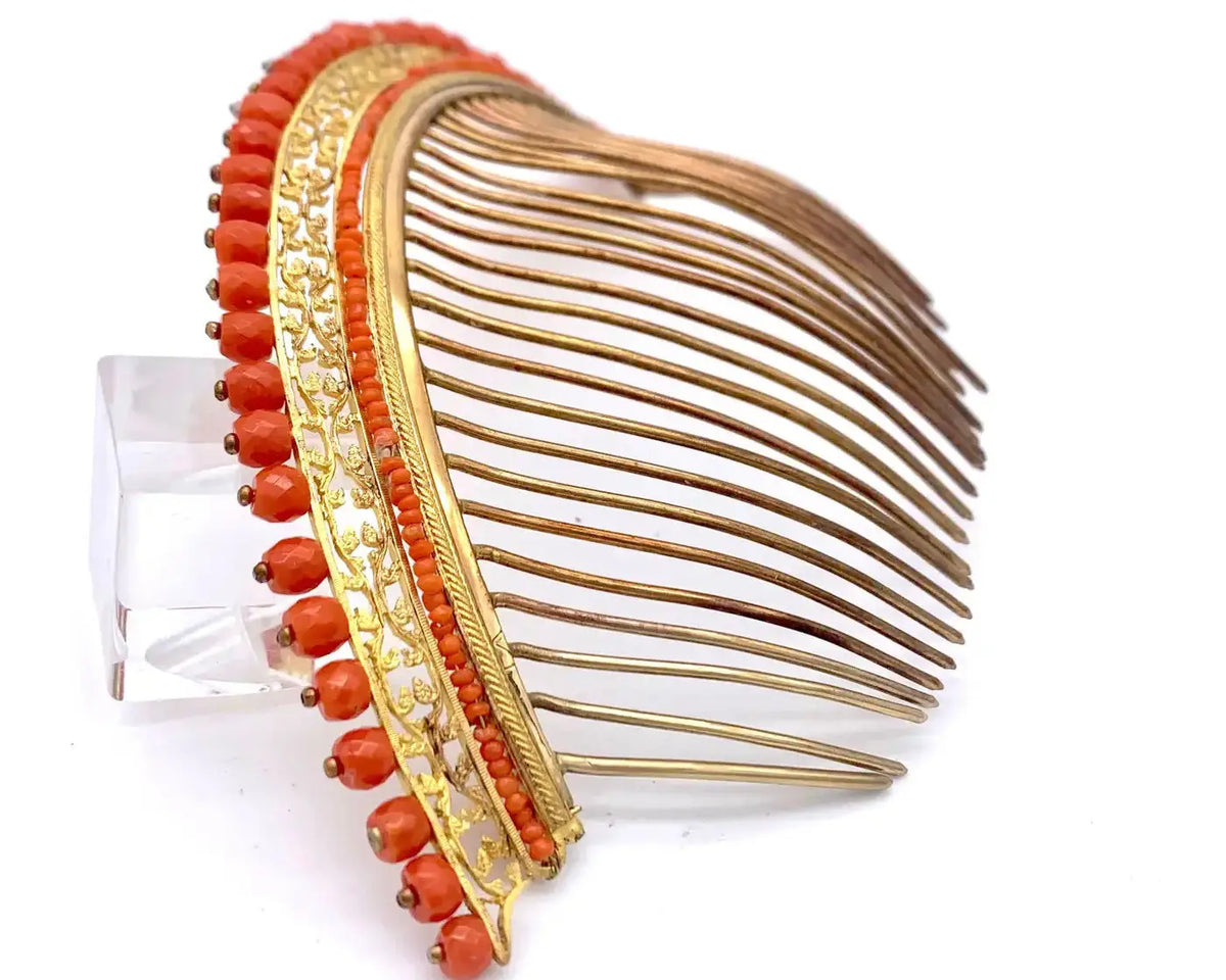 Tiara Imperio de Coral Rojo | Estilo Neoclásico | Francia, 1810