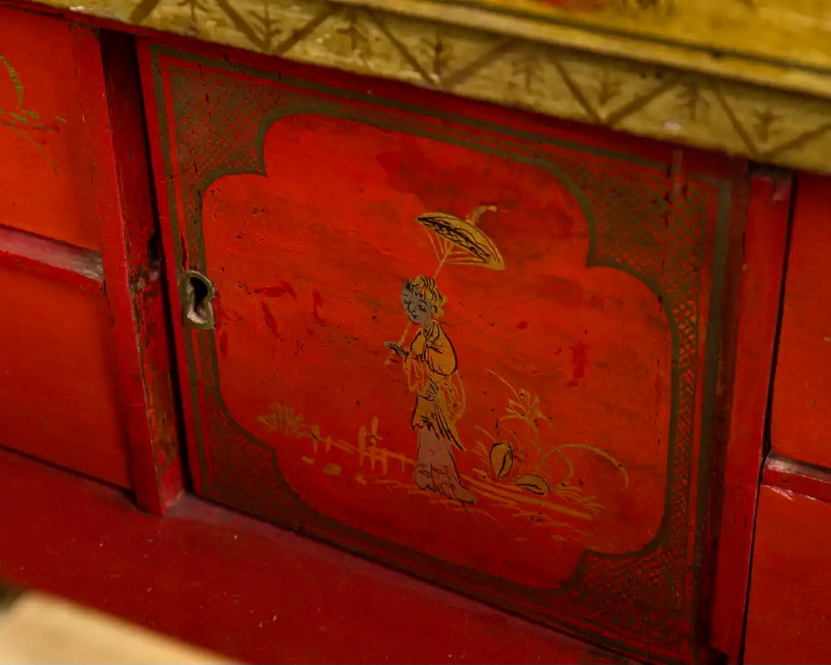 Cómoda Chinoiserie Victoriana Francesa de 1850