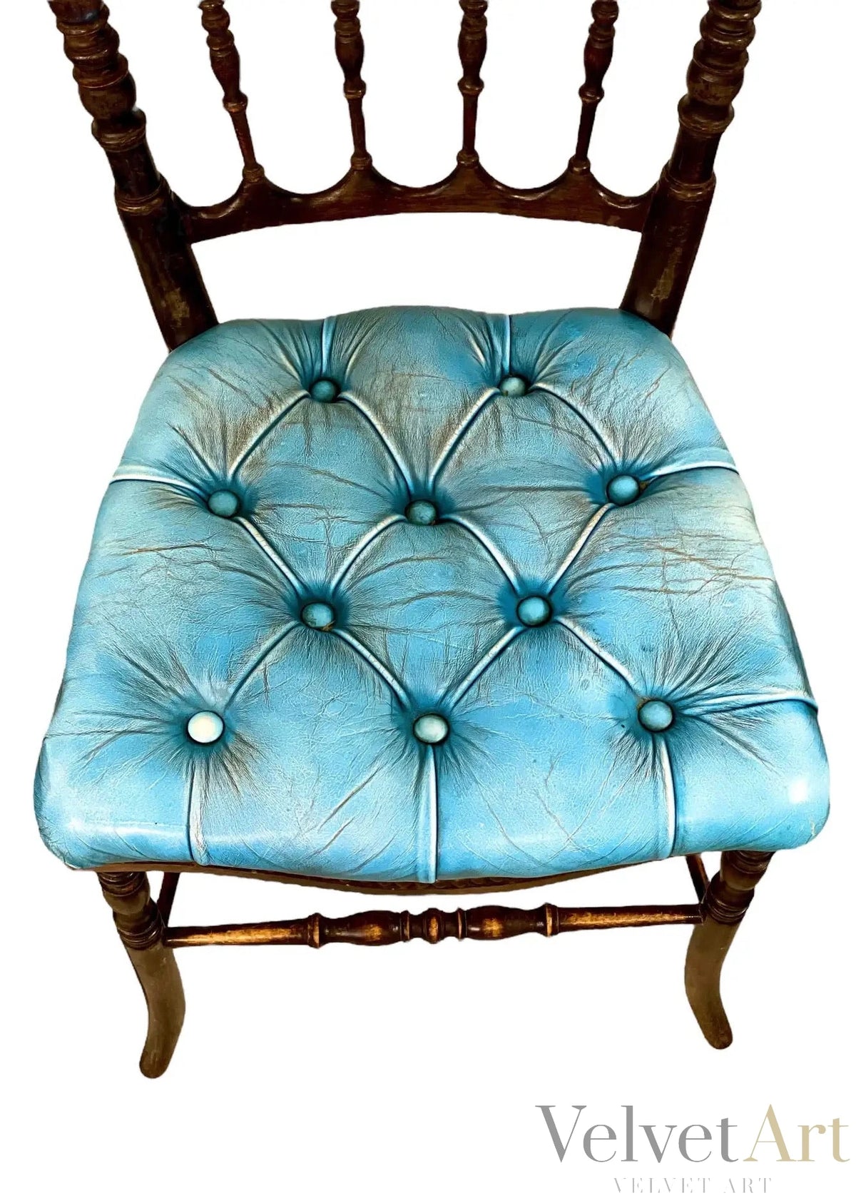Sillas con tapicería azul, Estilo Napoleón III, Siglo XIX – vista 5 de 6
