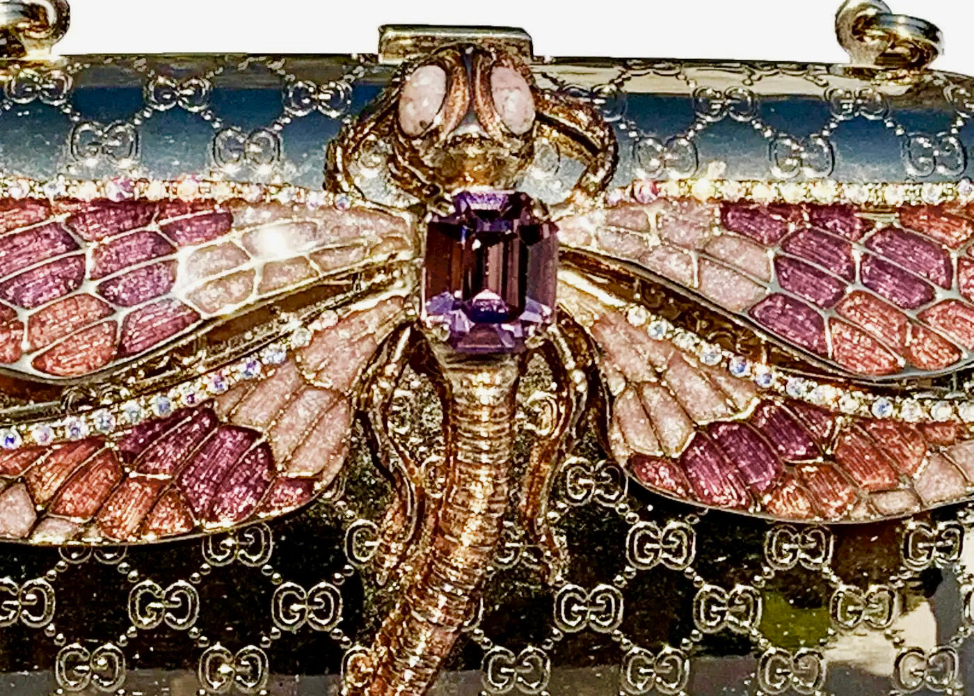 Tom Ford para Gucci Minaudiere Libélula Dorada Año 2000