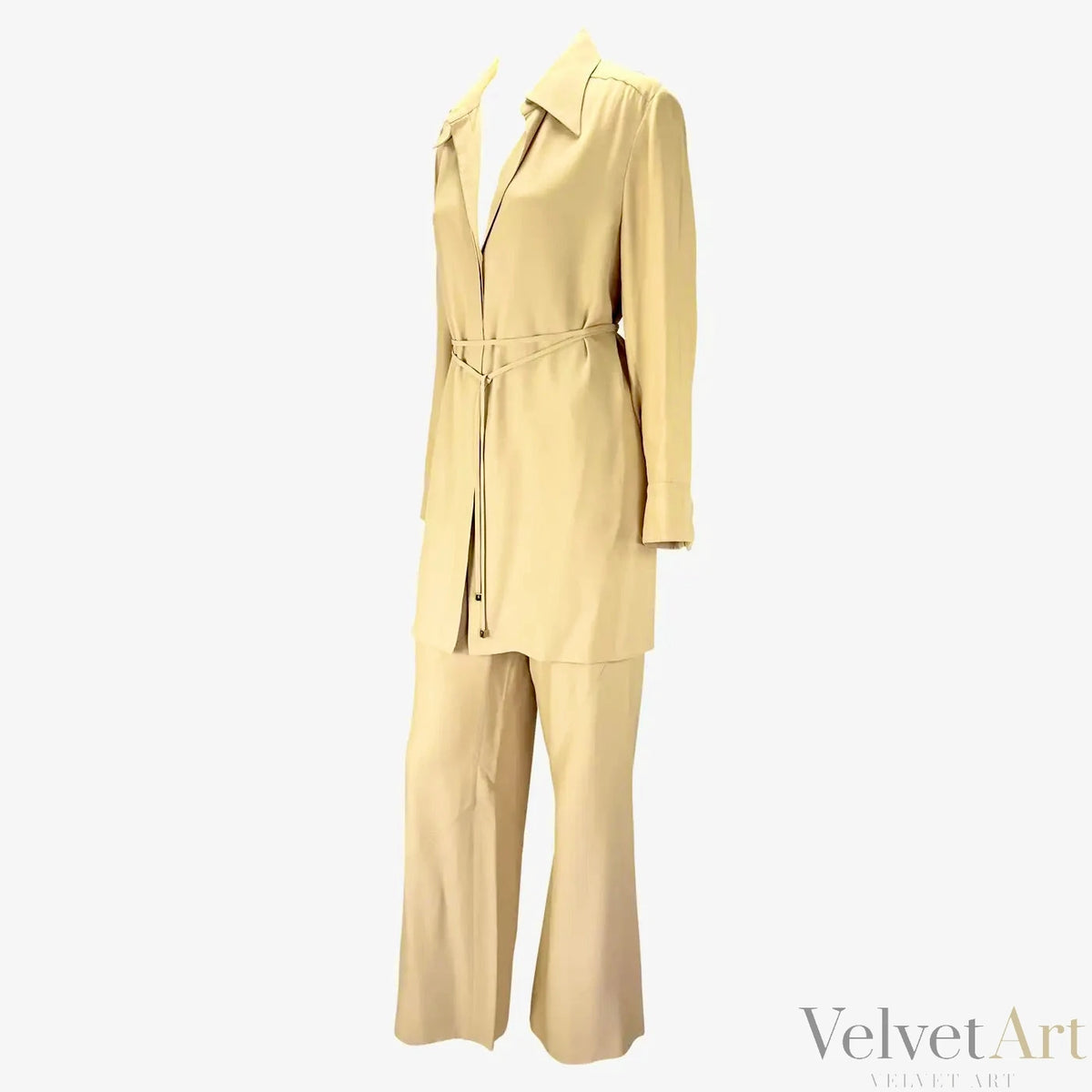 Gucci Conjunto Pantalón y Túnica Beige | Tom Ford Primavera/Verano 1997
