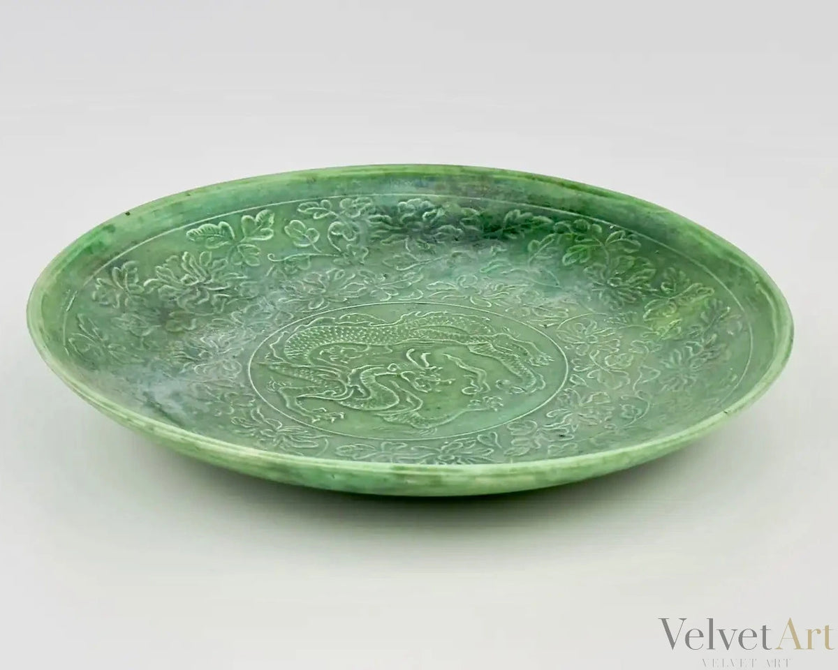 Cuenco Vidriado en Verde con Dragón | Cerámica Ding y Cizhou | Liao-Song siglos X-XII