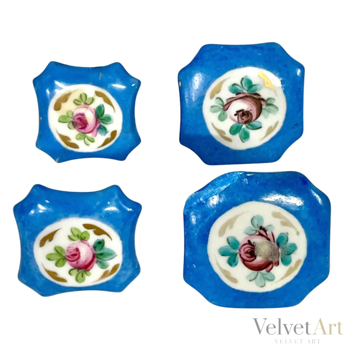 Frascos de Perfume, Porcelana Estilo Sevres, Francia Siglo XIX – vista 6 de 7