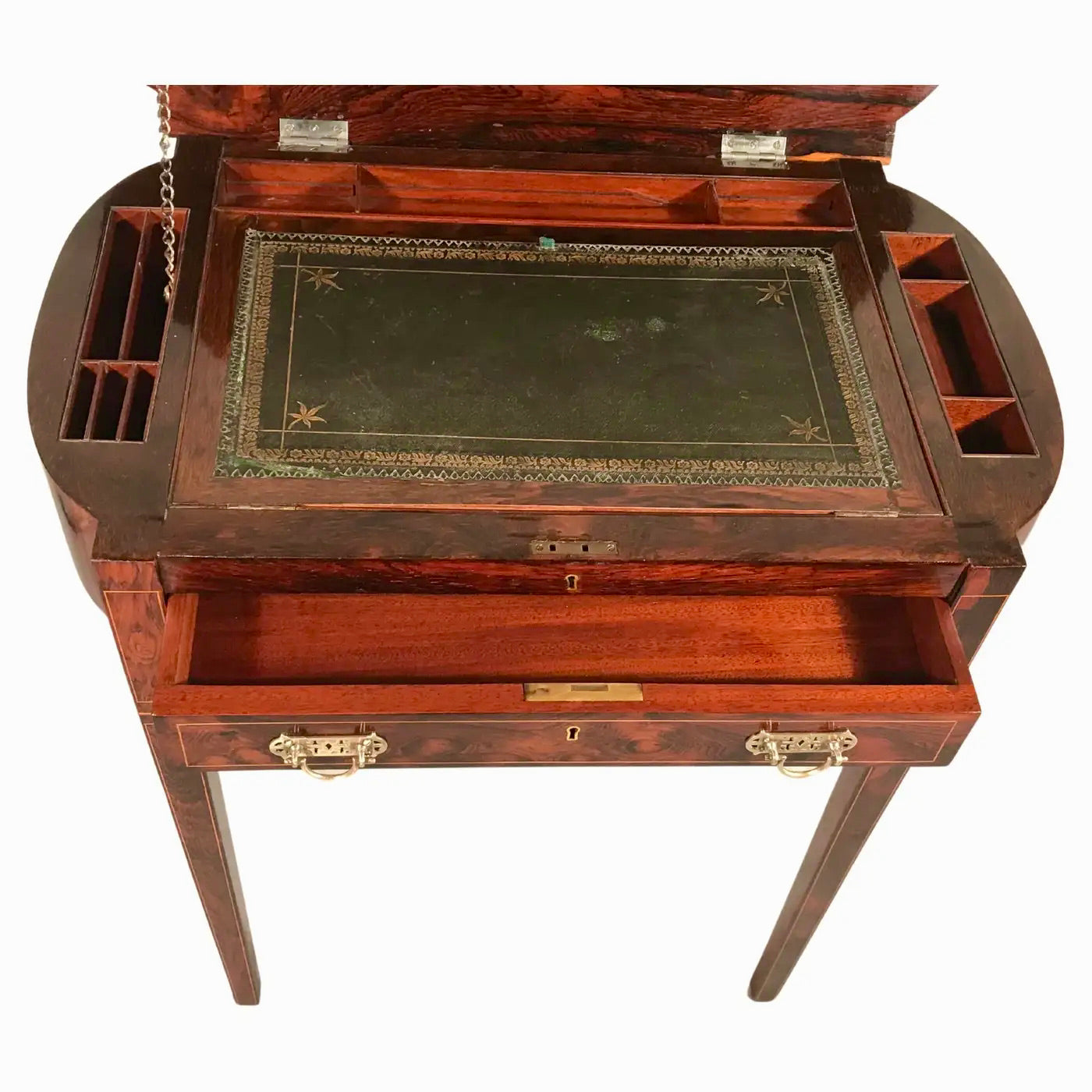 Pequeño Escritorio de Dama en Kingwood, Regencia Inglesa, 1830