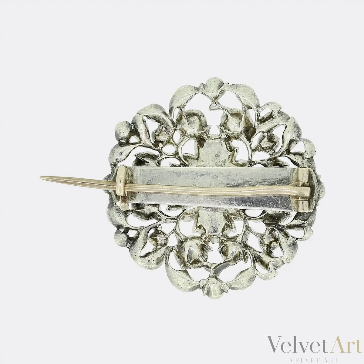 Broche Georgiano Floral de Diamantes de 1780 – vista 3 de 4
