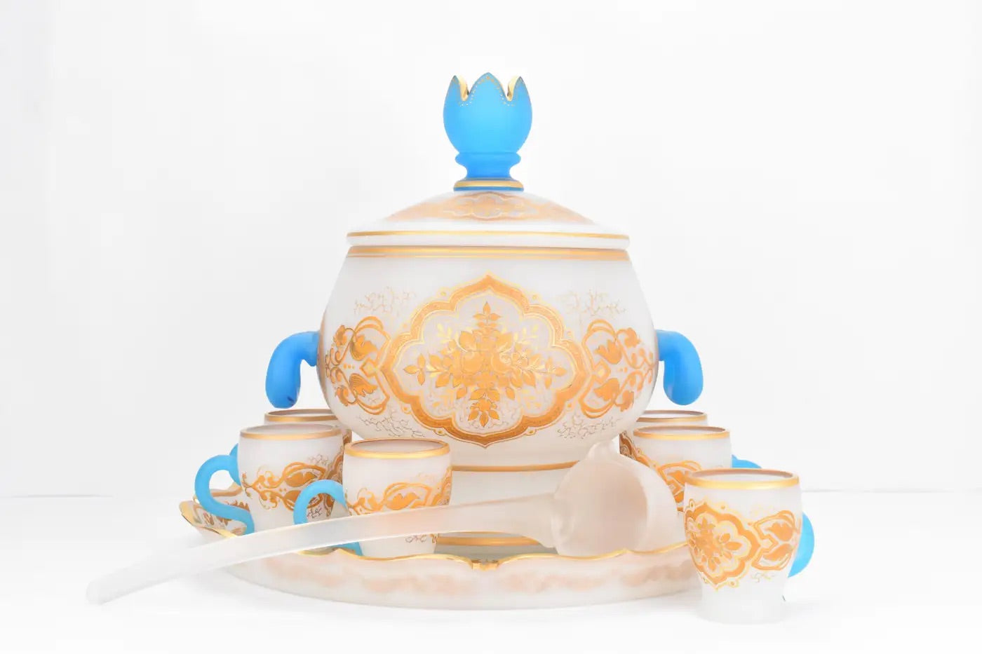 Cuenco de Cristal de Ópalo de Moser, Siglo XIX