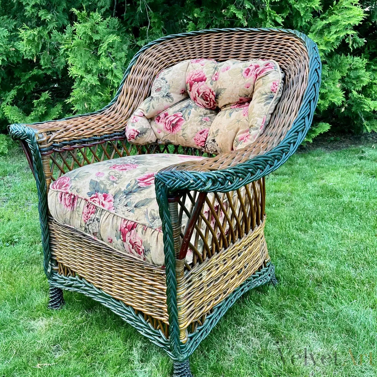 Sillón de Mimbre Bar Harbor Heywood-Wakefield, 1910