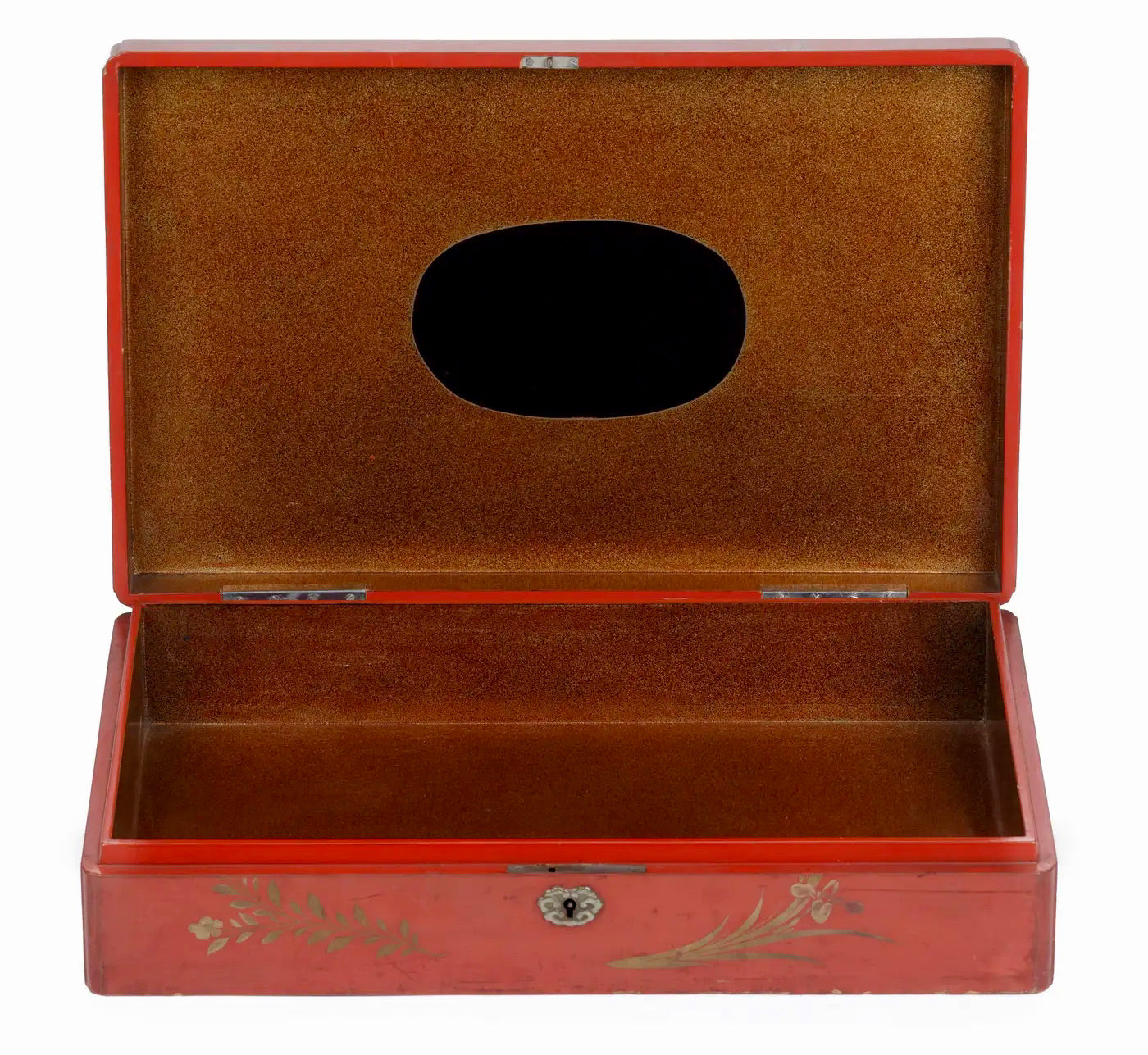 “Caja Masónica Japonesa” de Laca Roja | Exportación Kioto-Nagasaki 1800
