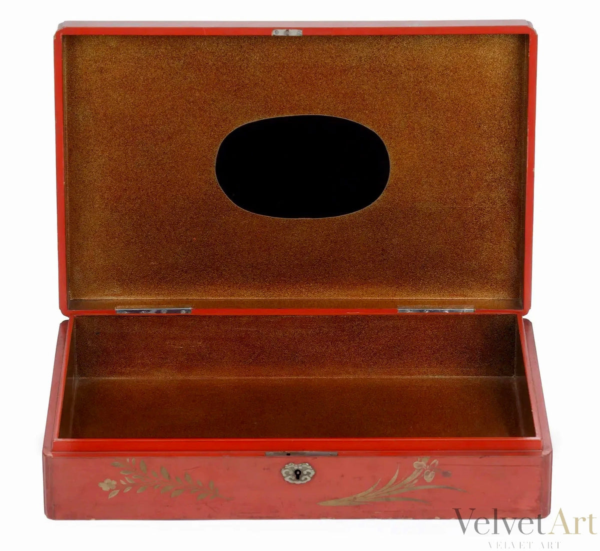 “Caja Masónica Japonesa” de Laca Roja | Exportación Kioto-Nagasaki 1800