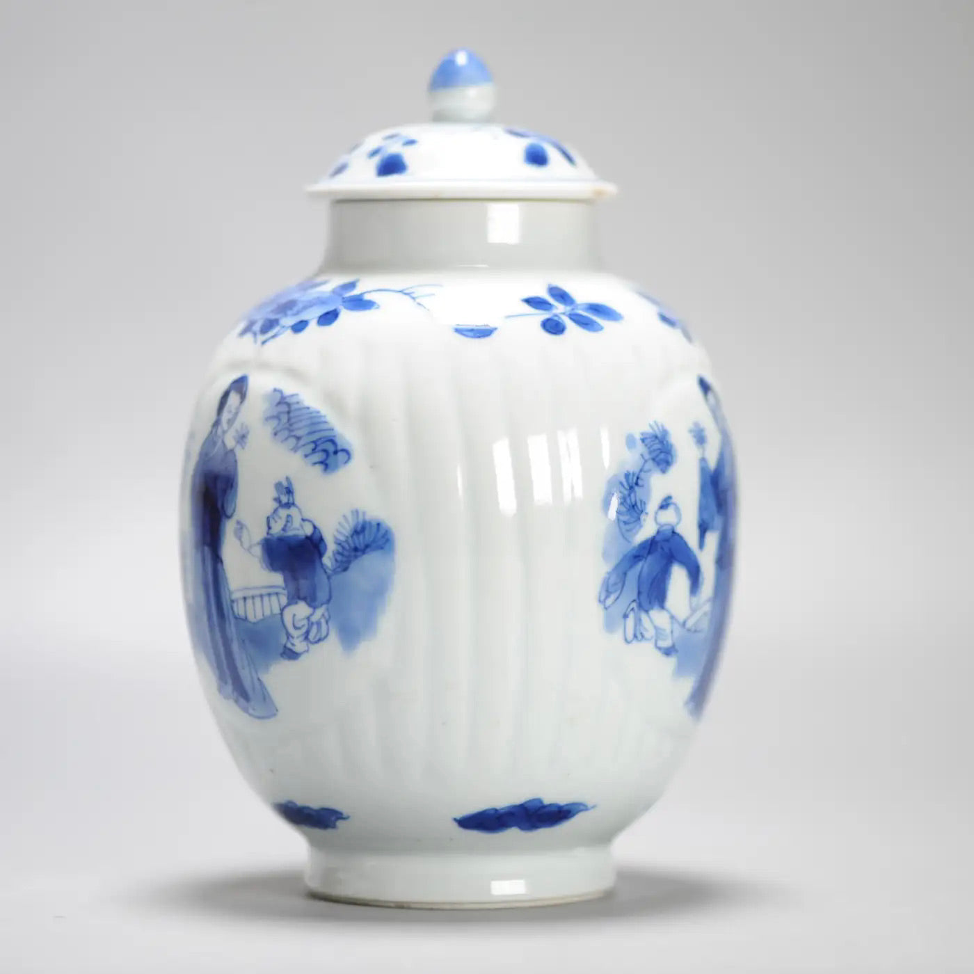 Cuchara de Té en Porcelana China Azul Kangxi | Siglo XVII