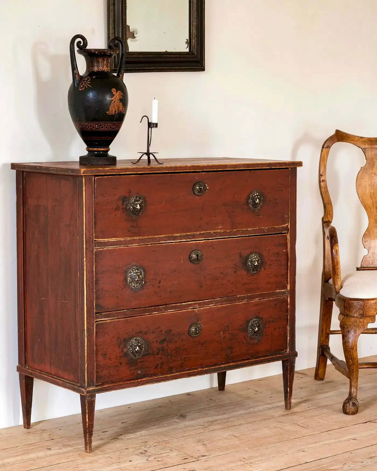 Cómoda con Escritorio Desplegable | Estilo Gustaviano | Suecia |1790