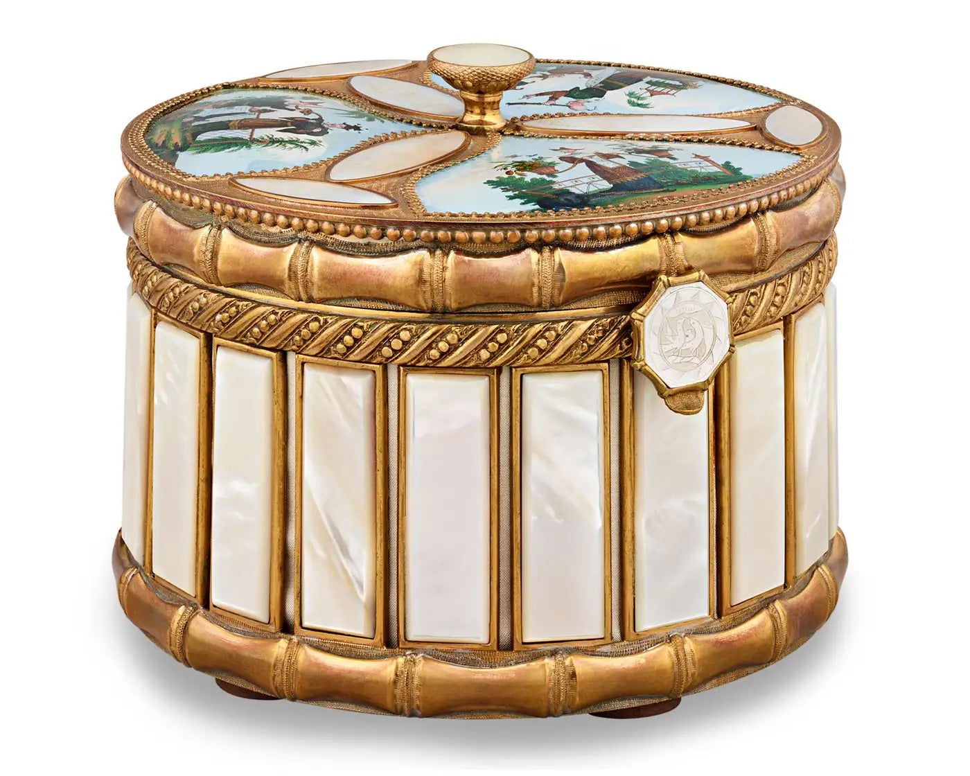 Palais Royal | Caja de Perfume y Frascos de Nácar | Francia, 1860