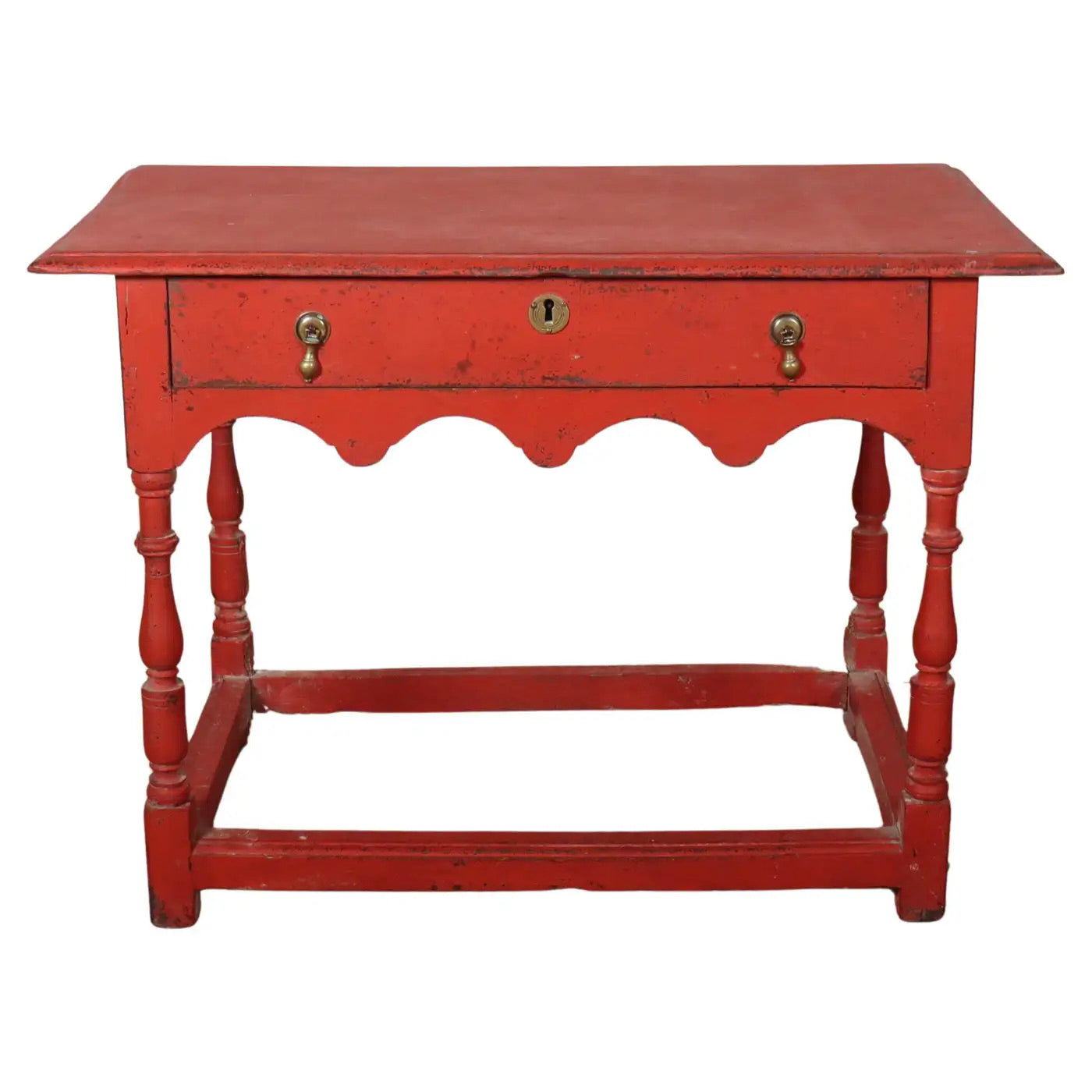 Mesa Roja de Lámpara Jorge III | Inglaterra, 1760