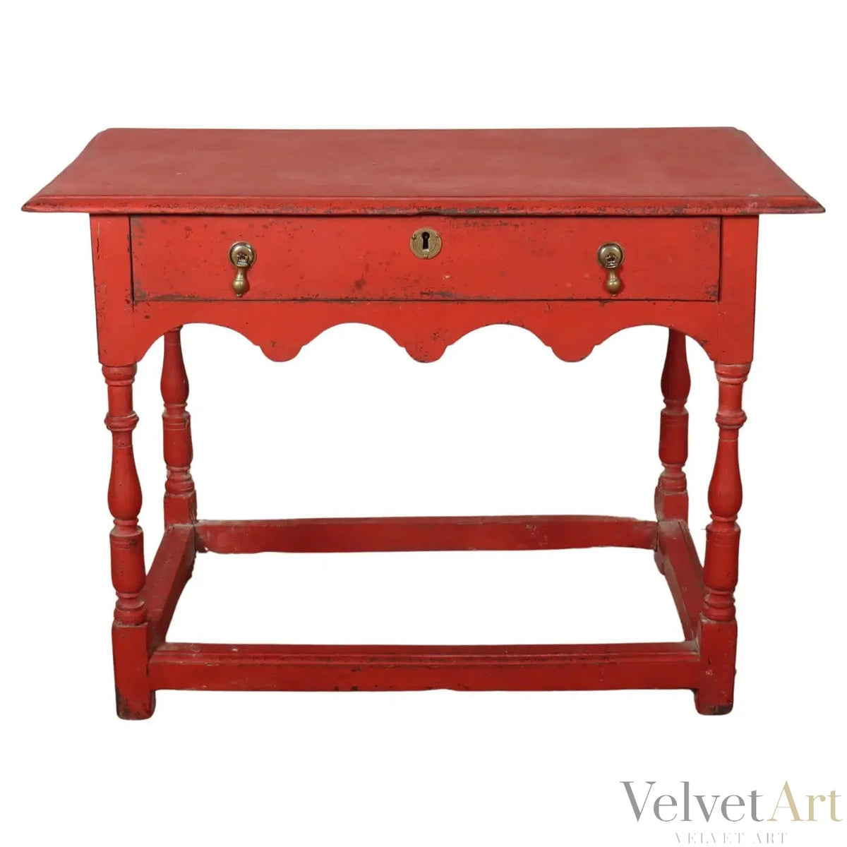 Mesa Roja de Lámpara Jorge III | Inglaterra, 1760