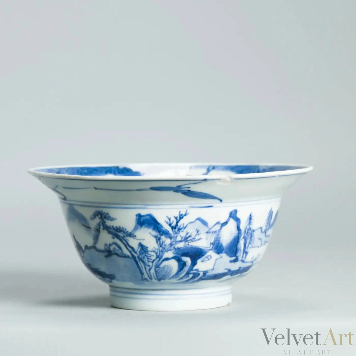 Tazón de Porcelana Azul y Blanca | Dinastía Qing, Siglo XVIII