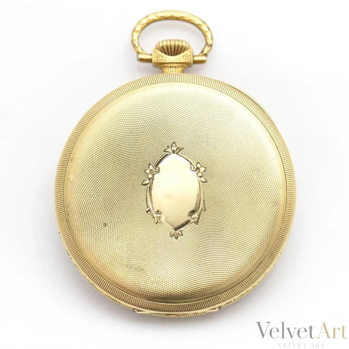 Reloj de Bolsillo Omega en Oro de 18 Quilates. Sabonette con Esfera de Esmalte