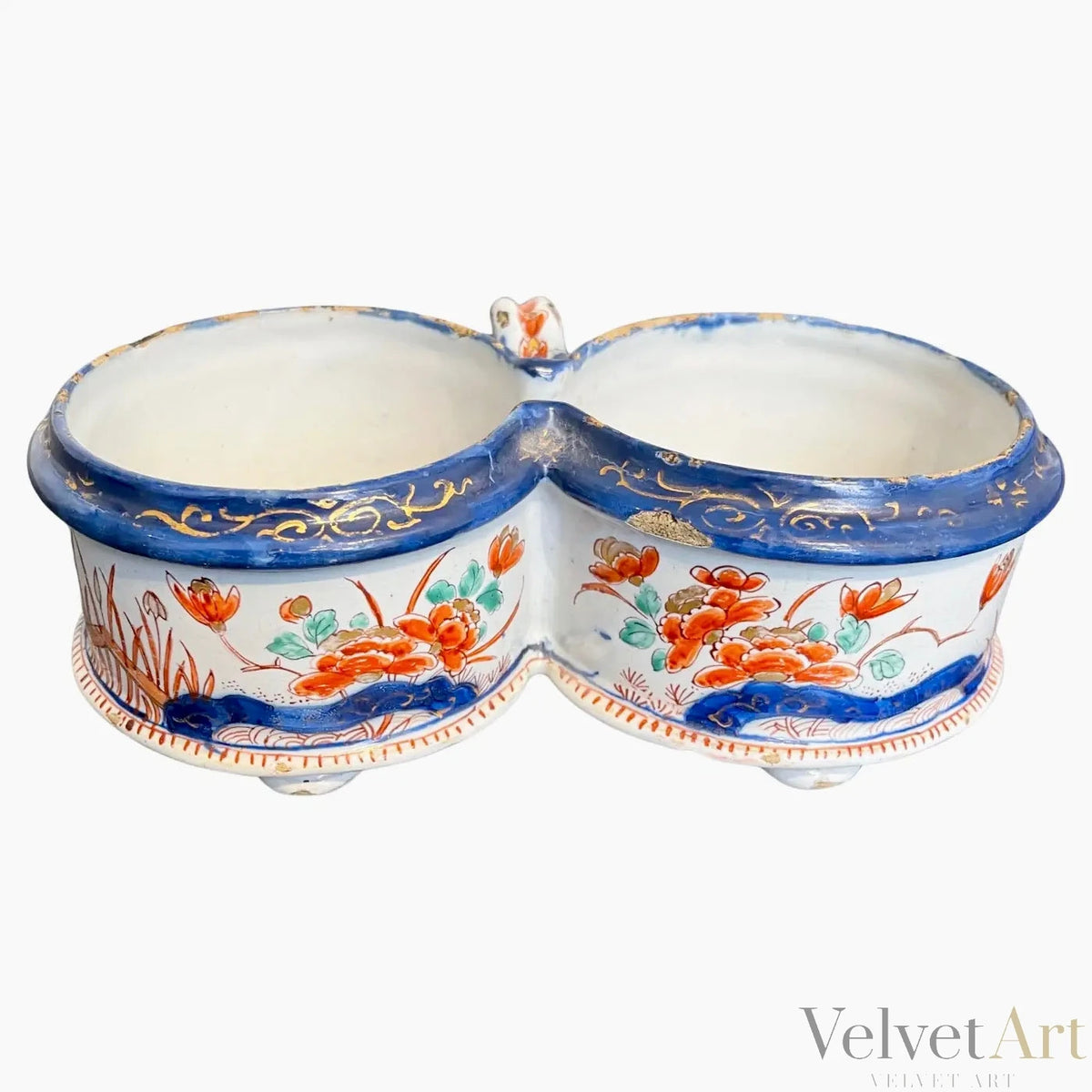 Cerámica de Delft, Vinagrera y Aceitera Policromada, Holanda, 1750 – vista 3 de 5