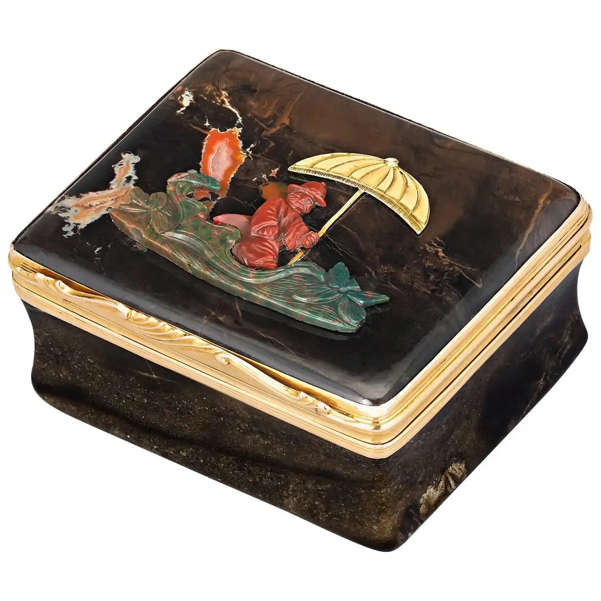 Caja de Rapé Chinoiserie Francesa 1850