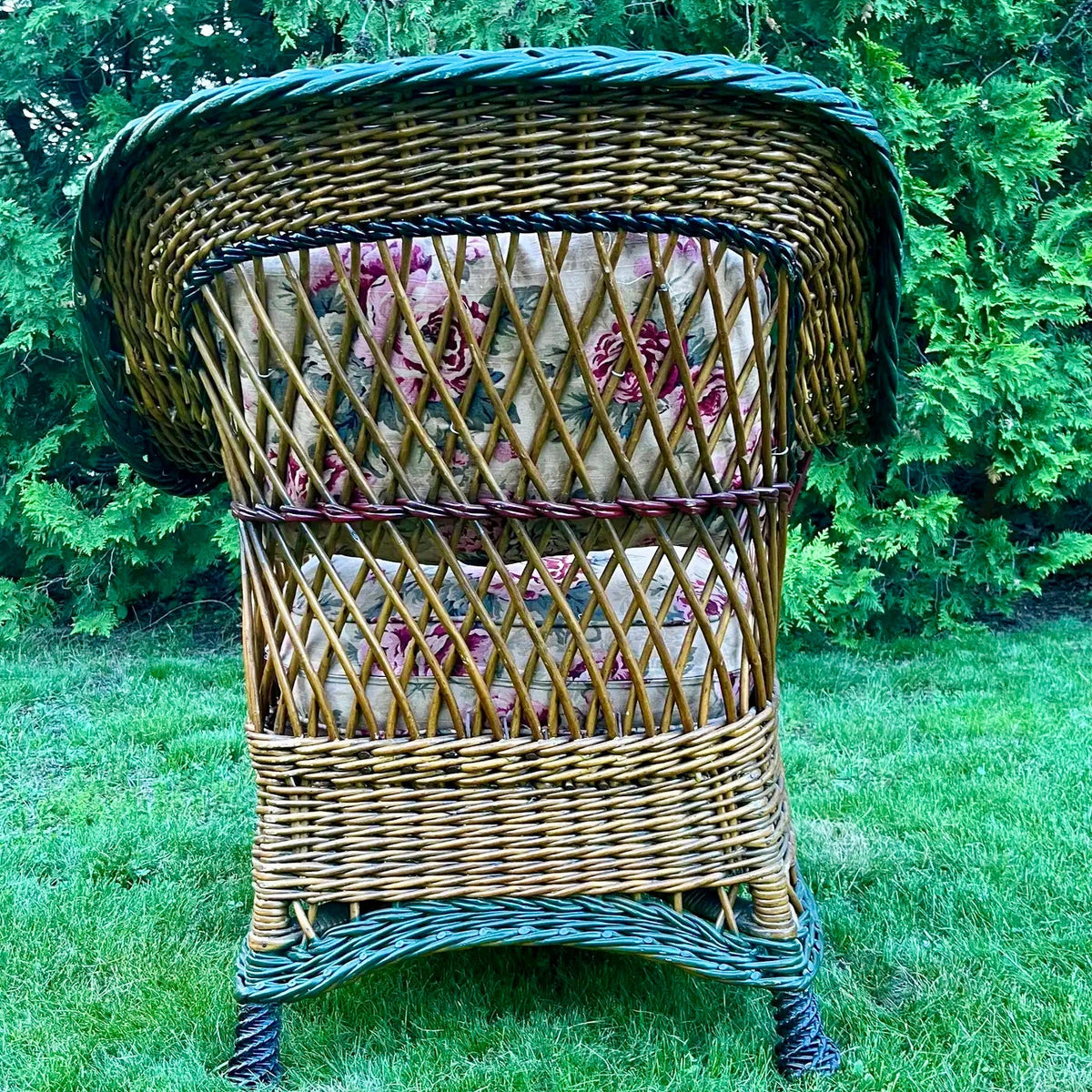 Sillón de Mimbre Bar Harbor Heywood-Wakefield, 1910