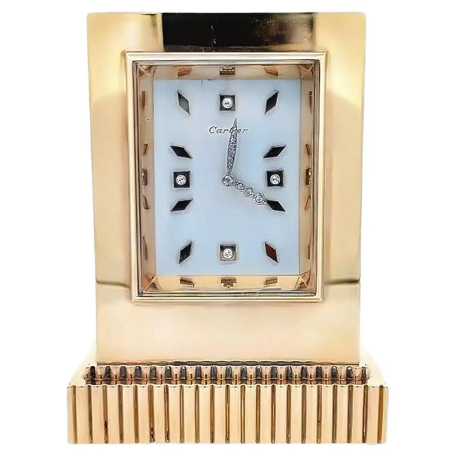 Reloj de Sobremesa de Oro | Cartier | Francia, 1940