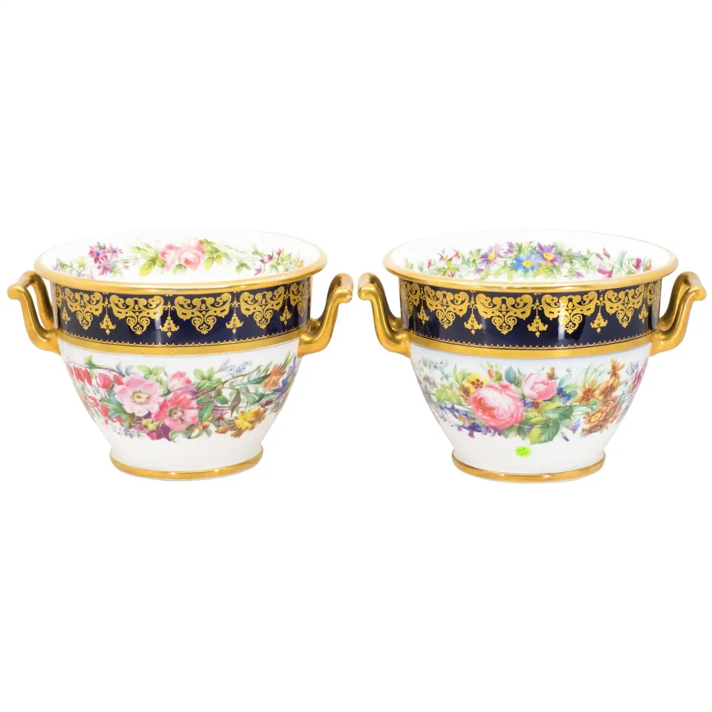 Par de Jarrones de Sevres, Siglo XIX