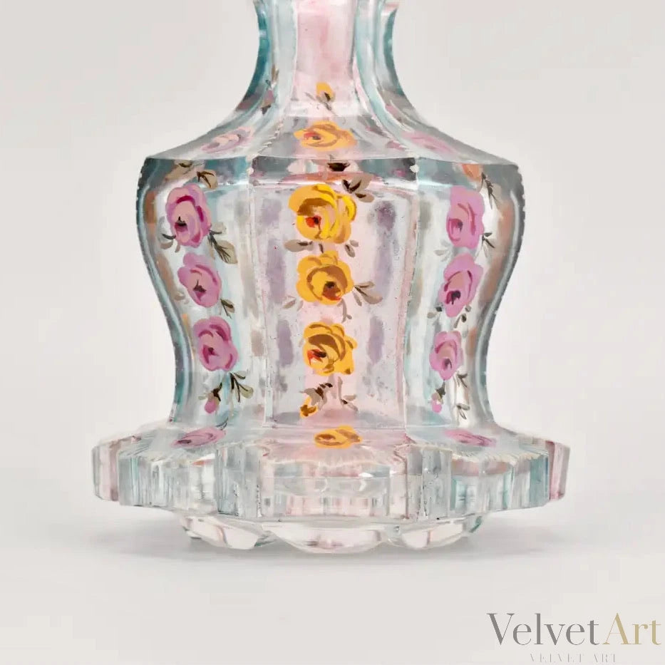 Frasco de Perfume de Bohemian Moser Esmaltado, 1840 – vista 4 de 5