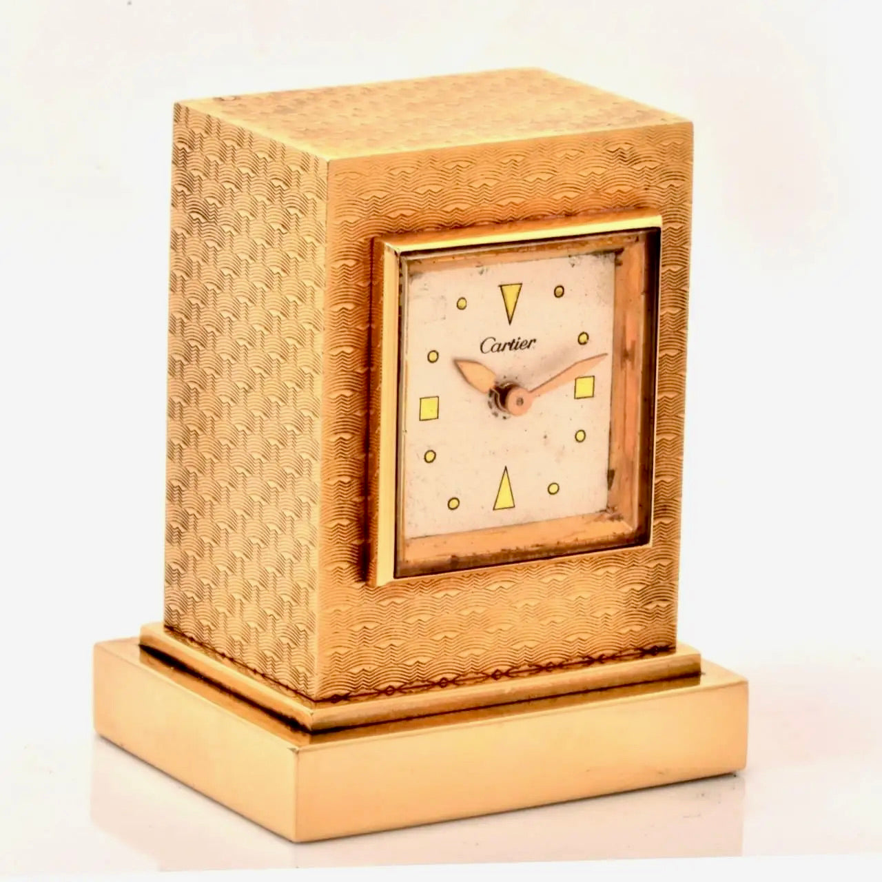 Reloj de Sobremesa de Oro | Cartier 1950
