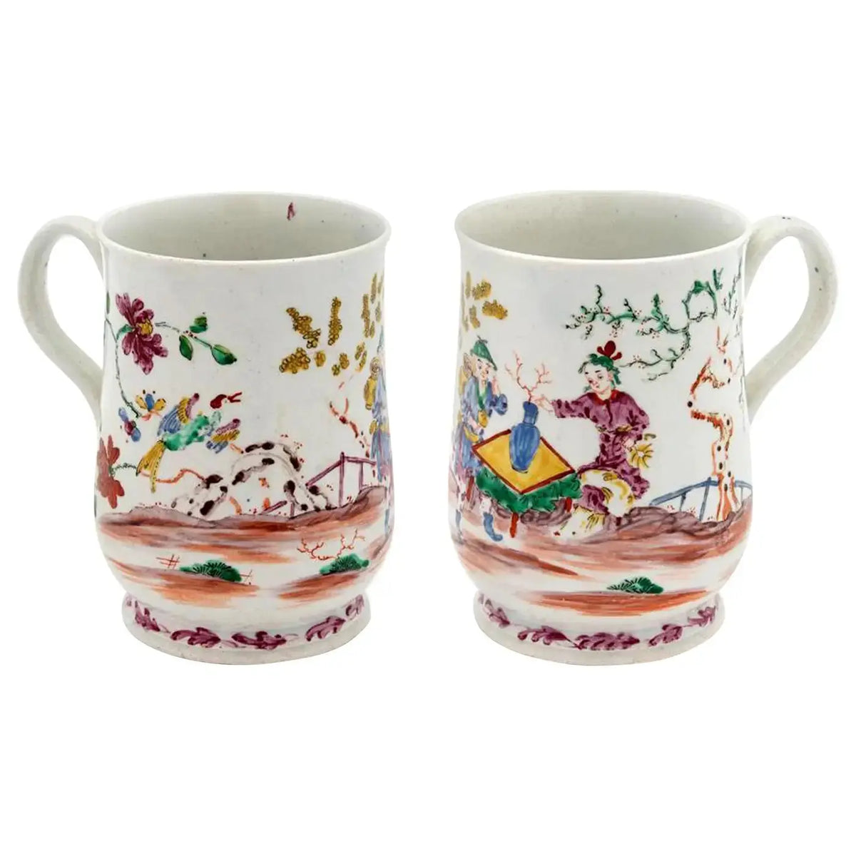 Jarra de porcelana Bow Porcelain Chinoiserie, Bow, Londres, 1760