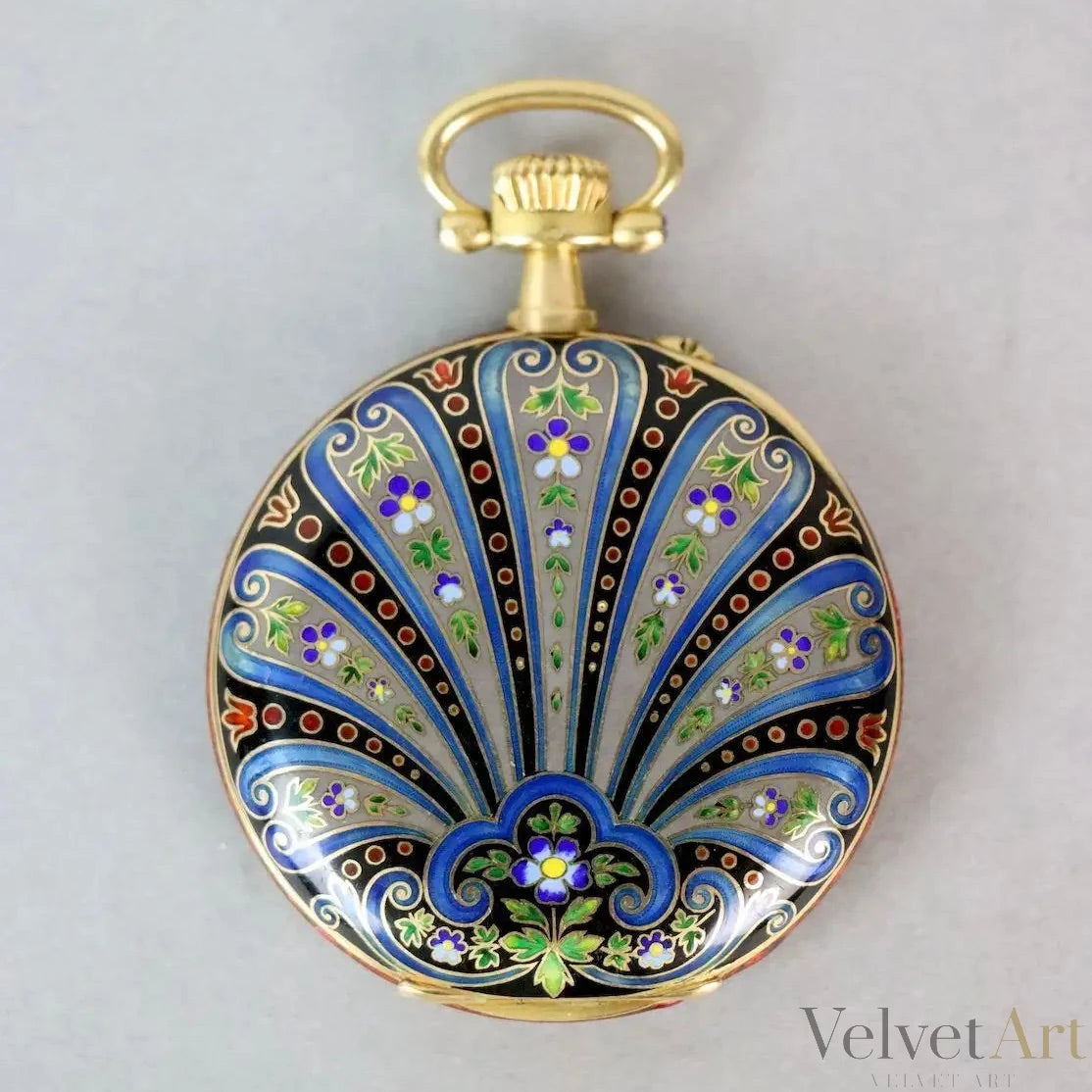 Vacheron Constantin Esmaltado, Reloj de Bolsillo de Oro – vista 6 de 7