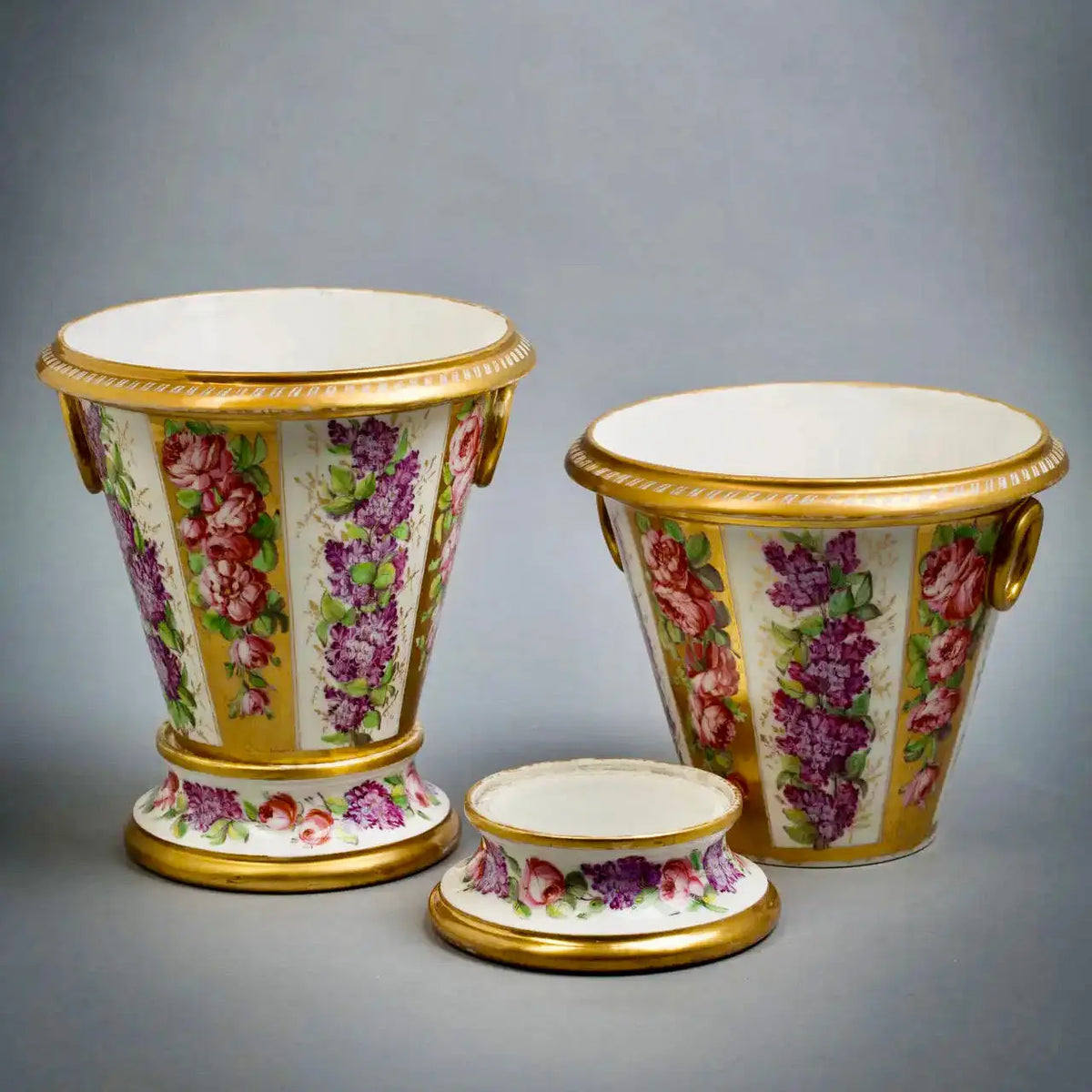 Cachepots de Porcelana de París, 1820
