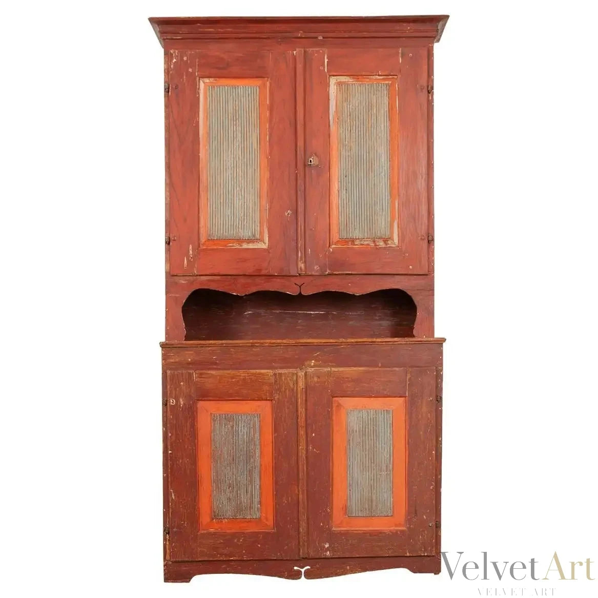 Alacena de Estilo Gustaviano con Pintura Original, Suecia, 1800