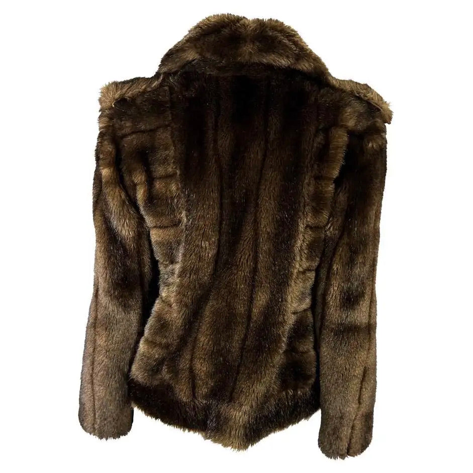 Chaqueta Kate Moss Gucci de Piel Marrón by Tom Ford – 1996