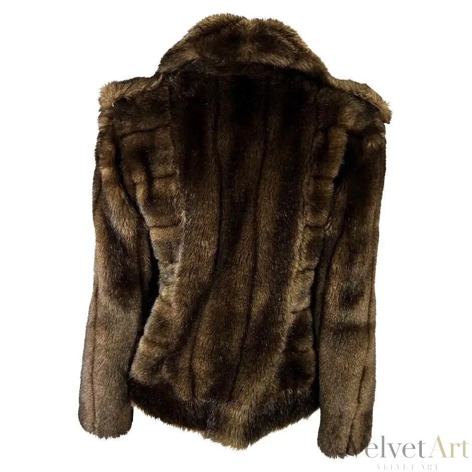 Chaqueta Kate Moss Gucci de Piel Marrón by Tom Ford – 1996 – vista 5 de 7