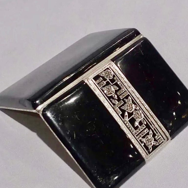 Tarjetero de Marquesina, Plata y Esmalte | Años 30