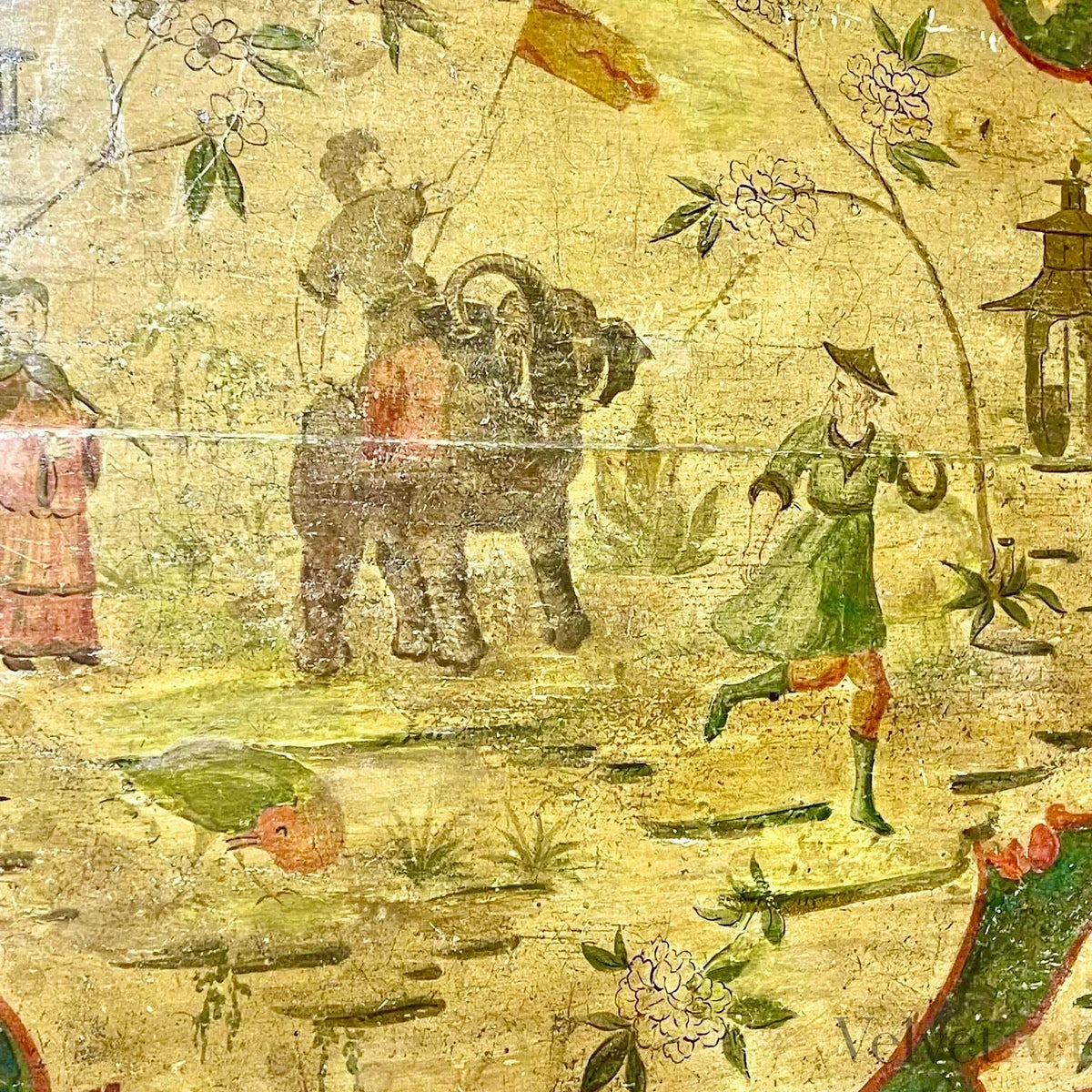 Mesa Pintada al Estilo Chinoiserie, Italia, 1880 – vista 5 de 5