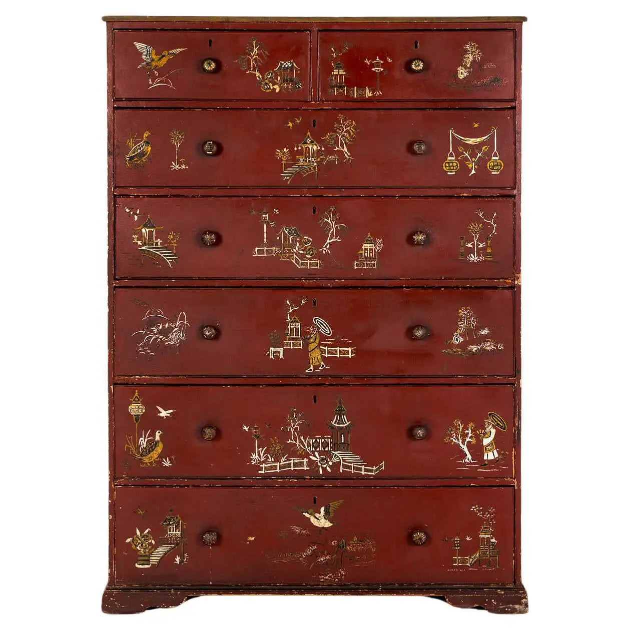 Cómoda de Pino Chinoiserie | Estilo Georgiano | Reino Unido, 1800