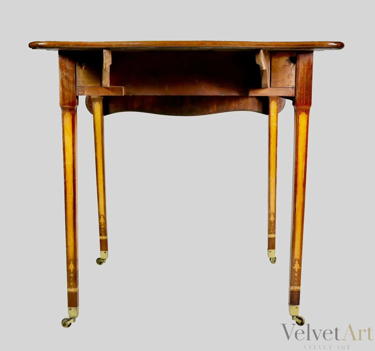 Mesa Pembroke Jorge III de Madera Satinada y Caoba – vista 6 de 9
