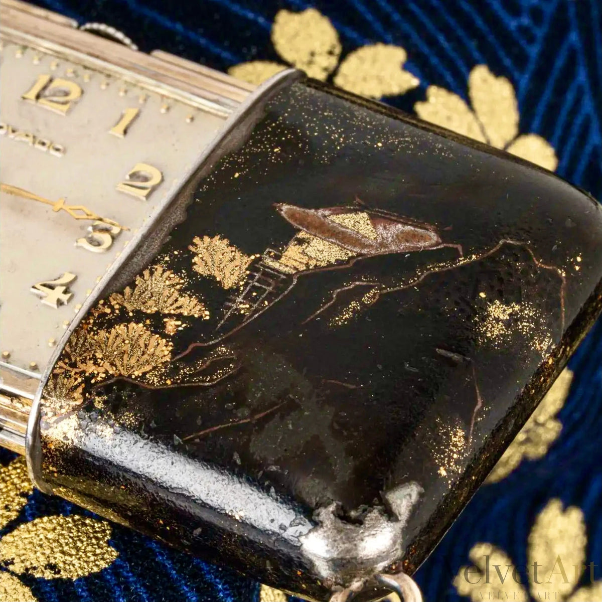 Raro Reloj Movado de Bolsillo | Maki-E Ermeto de Cuerda Manual C1929
