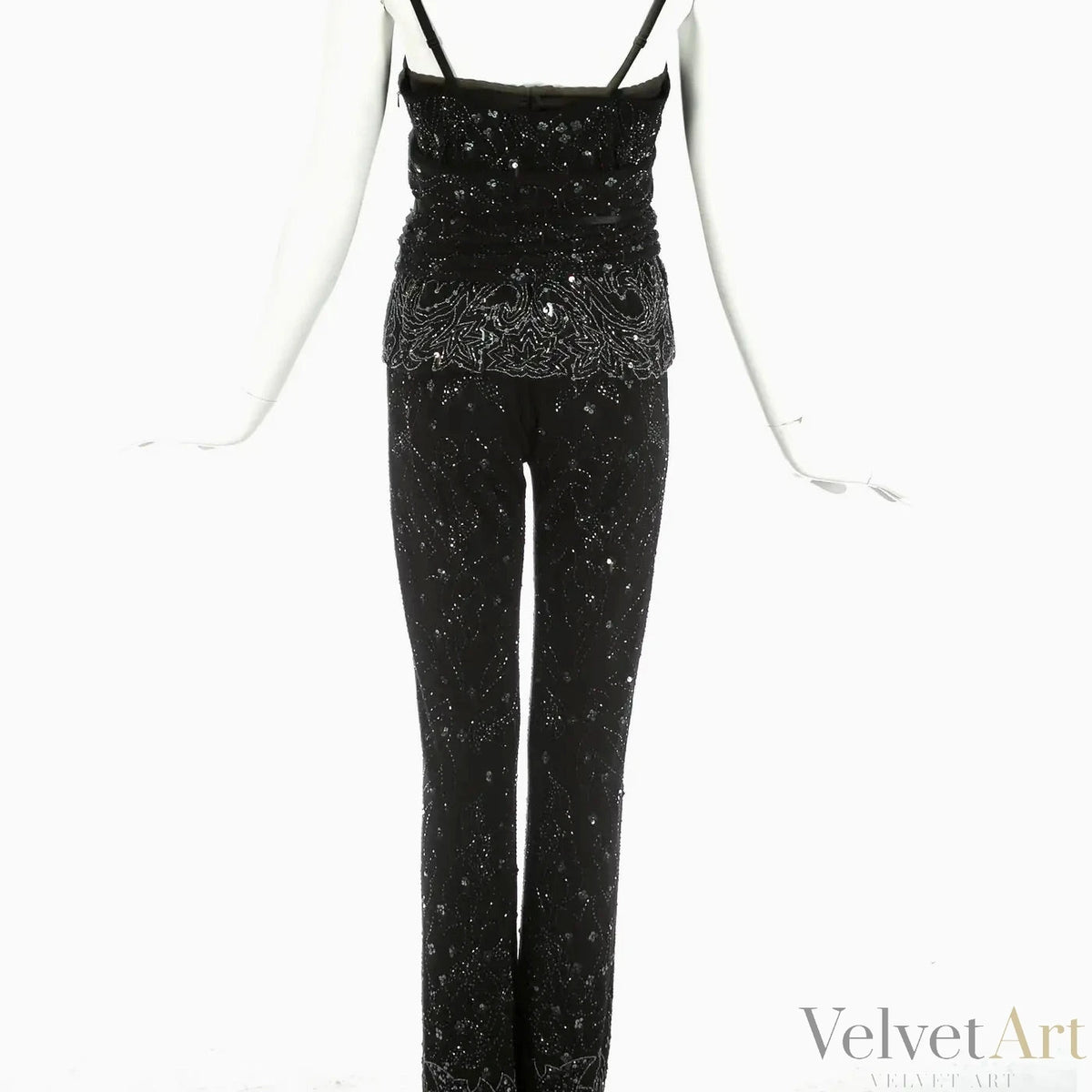 Dolce & Gabbana, Conjunto Negro Bordado, Año 1999 – vista 6 de 6