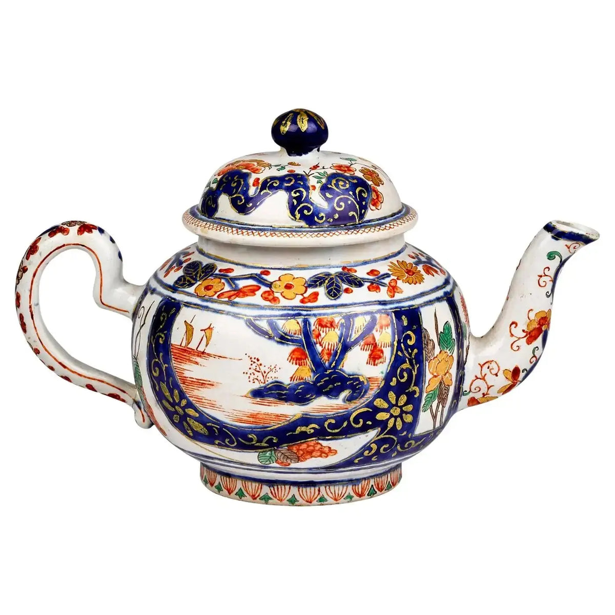 Tetera Chinoiserie | Delft Dore | Holanda | Siglo XVIII