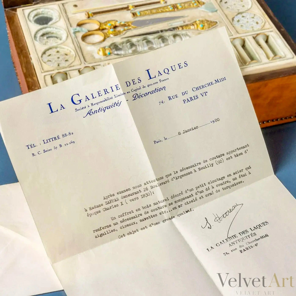 Maletín Costurero de Viaje | Francia, Epoca de Carlos X