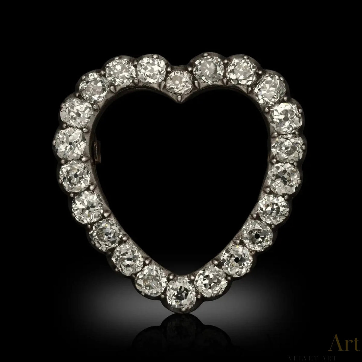 Broche de Diamante, Estilo Georgiano, Inglaterra, 1820 – vista 2 de 2