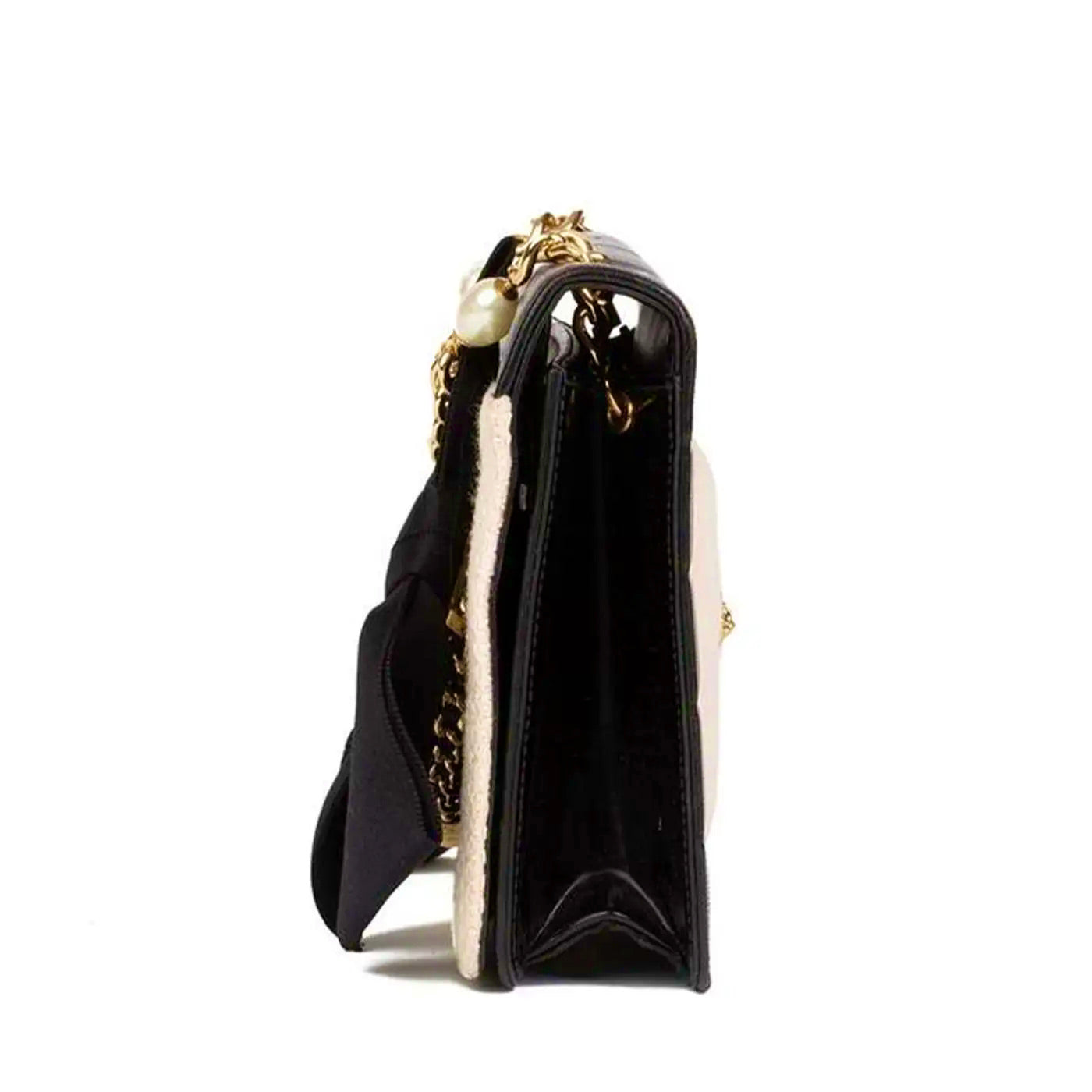 Chanel Bolso Cadena Tweed y Perlas | Edición Limitada Años 90