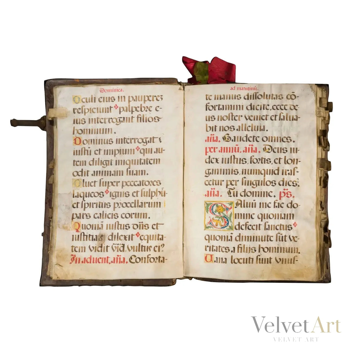 Manuscrito Iluminado, Salterio Litúrgico en Latín, España, Siglo XVI (1550–1575)