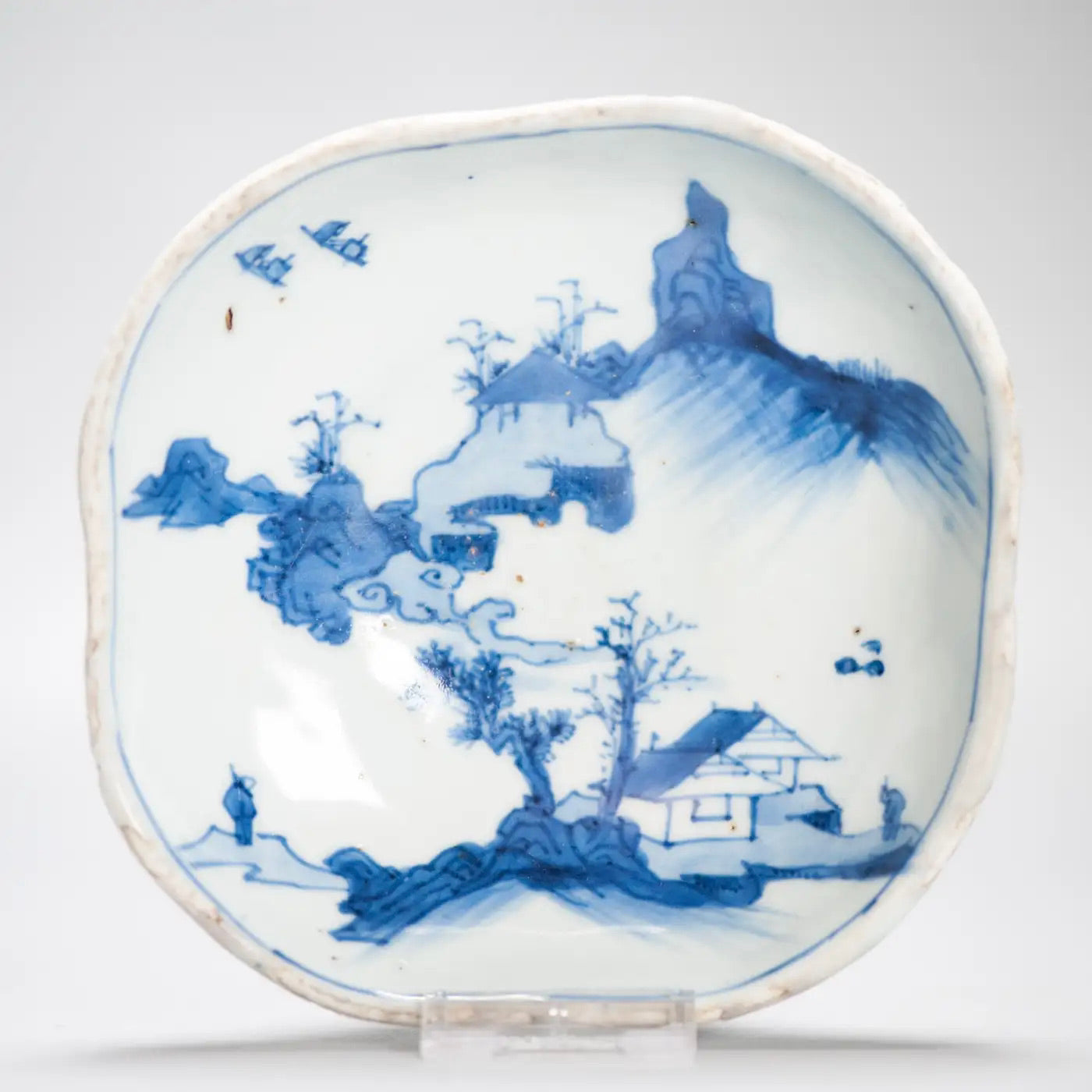 Plato Kaiseki Porcelana China | Periodo Ming Tianqi | Chongzhen