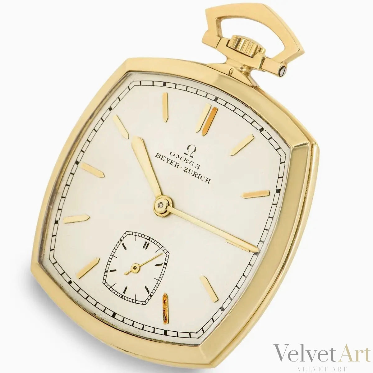Raro Omega de Bolsillo | Oro Amarillo con Doble Esfera | Suiza, 1980