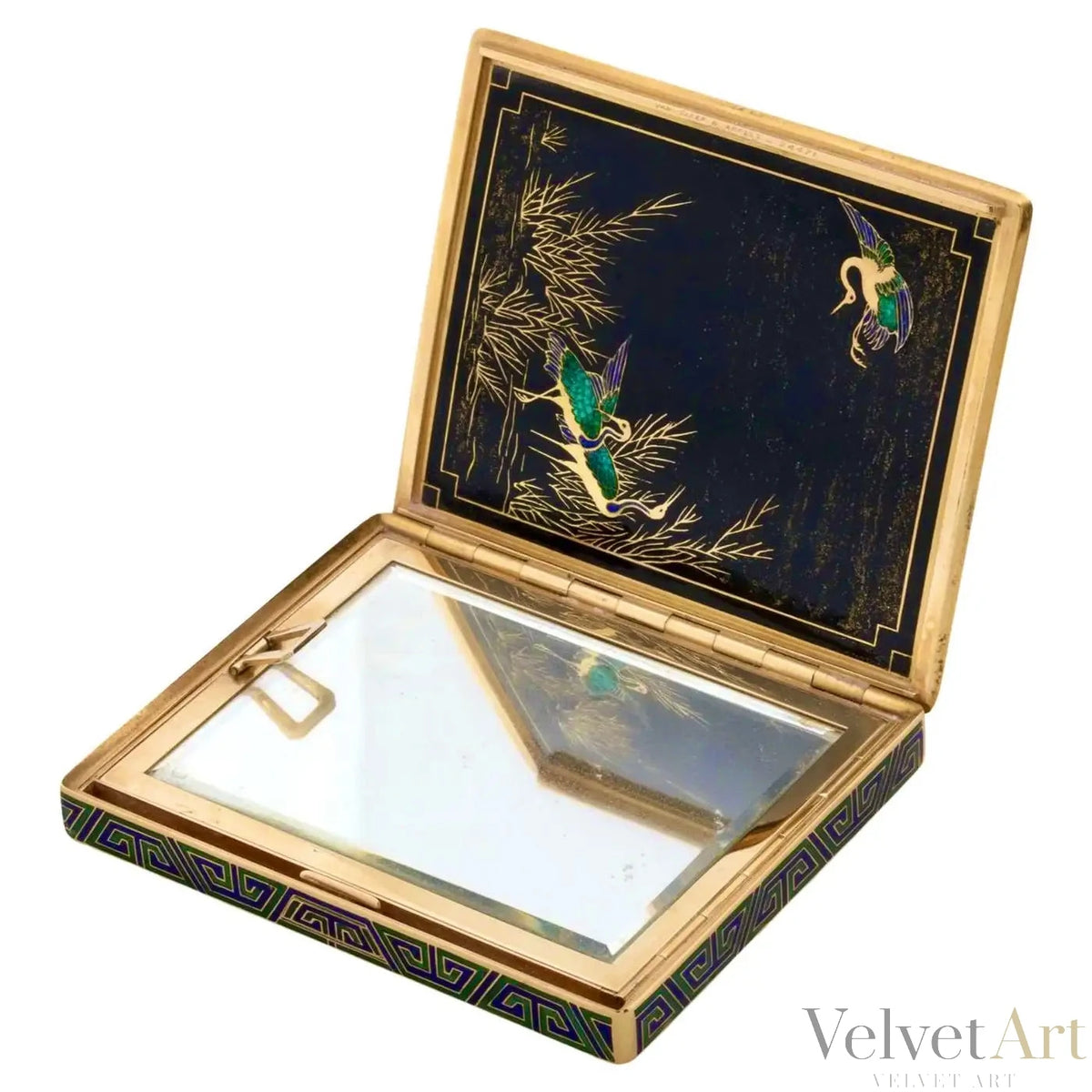 Estuche Van Cleef & Arpels, Oro y Esmalte del Siglo XX