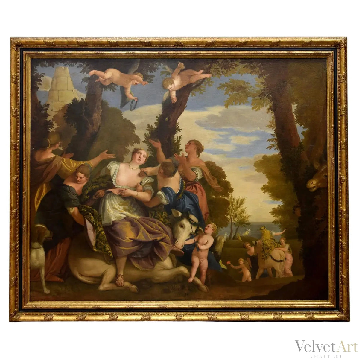 "Rapto de Europa" Según Veronese | Escuela Europea, Siglo XVII